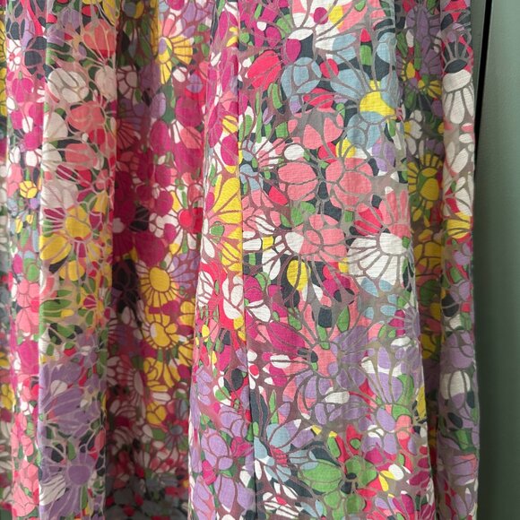 Kate Spade Floral Dots Burnout Sleeveless Midi Dress - Picture 7 of 8